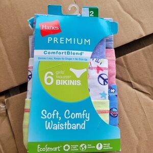 Hanes Girls' Tagless Bikinis - Multicolor